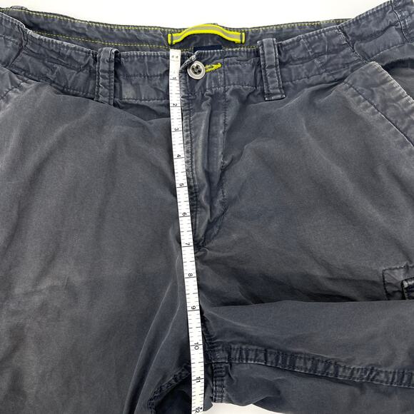 GAP Mens 100% Cotton Dark Gray Cargo Shorts Size 32 x 11 - Picture 4 of 8